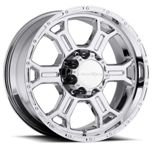 Vision Wheel Off-Road – 372 RAPTOR – Chrome – 16″x8″ -6mm – Summer Wheels – 372-6881C-6